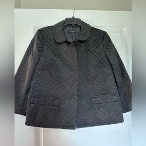 Talbots black cropped jacket,